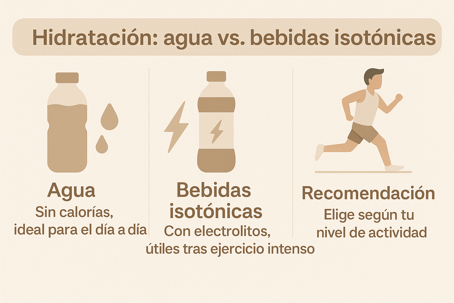 Cuando tomar una bebida isotónica