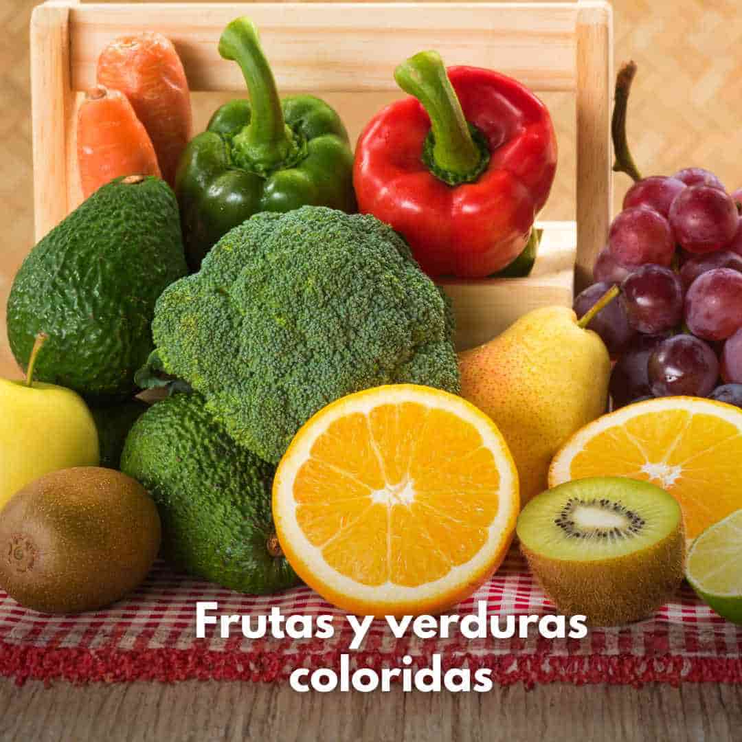 frutas y verduras coloridas